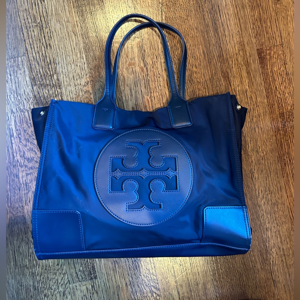 Navy Blue Tory Burch Tote